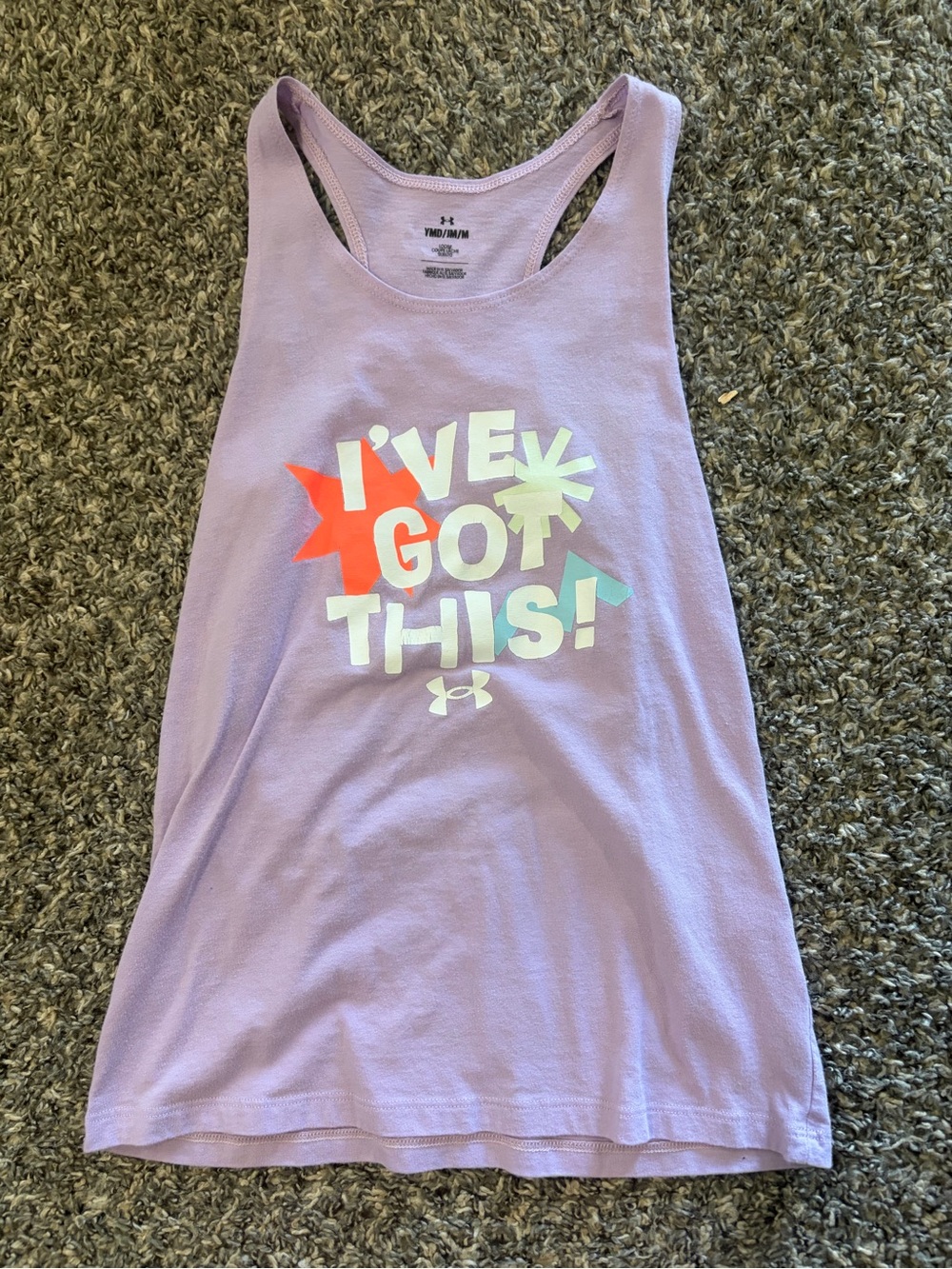 Under Armour Girls' Lavender 'I've Got This' Racerback Tank